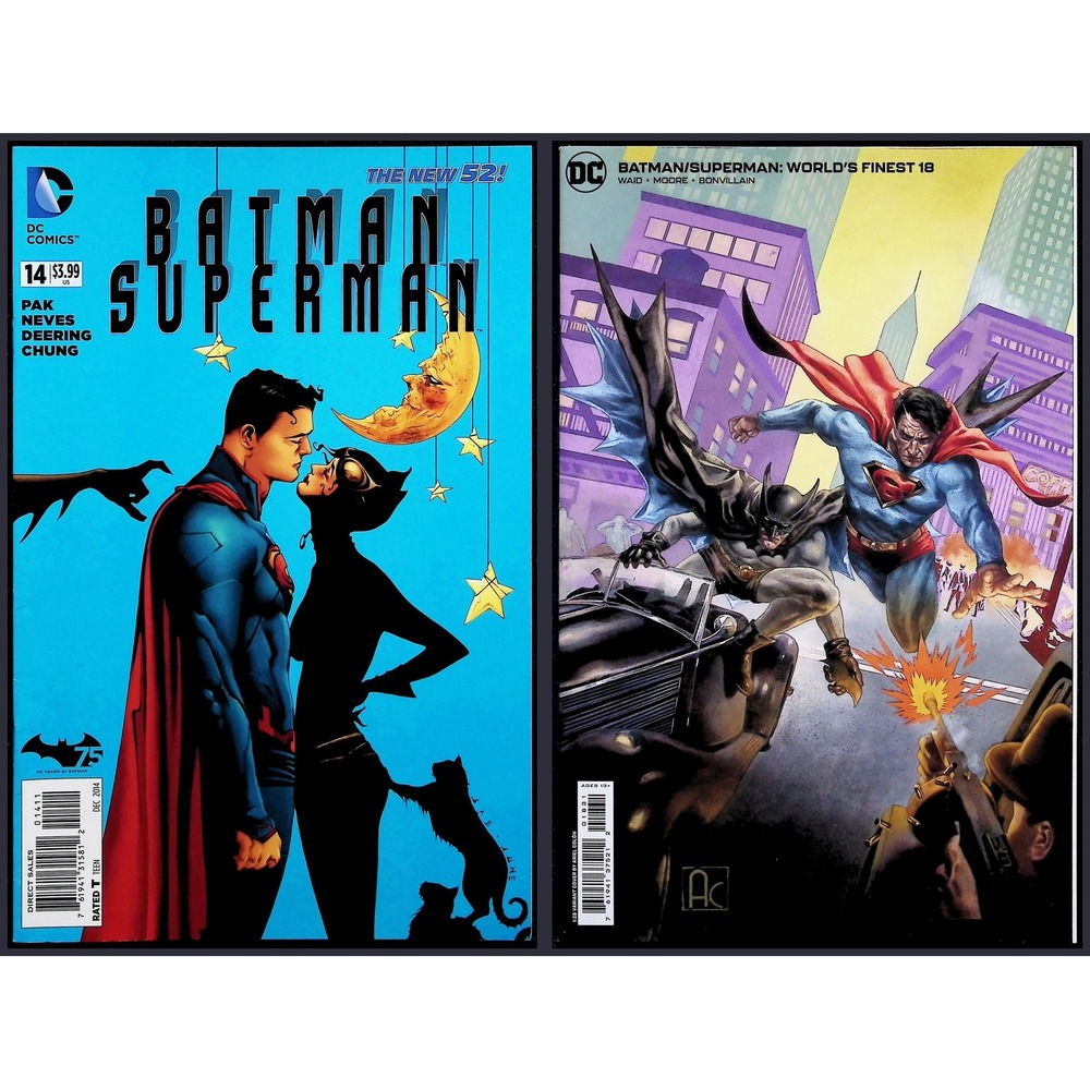 DC Comics Comic Lot Batman Superman #14 75th Anniv World's Finest #18 1:25 Var